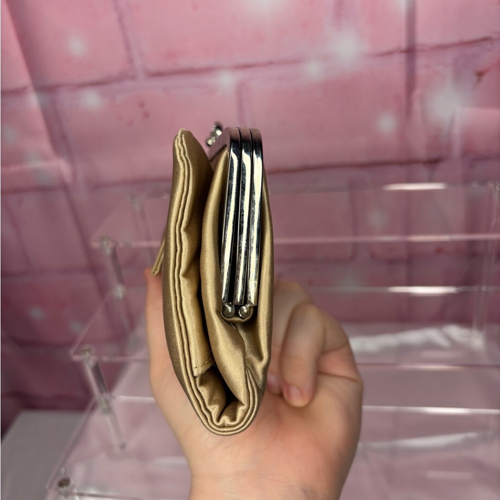 Versace Beige Wallet with Silver Accents - Picture 7 of 14